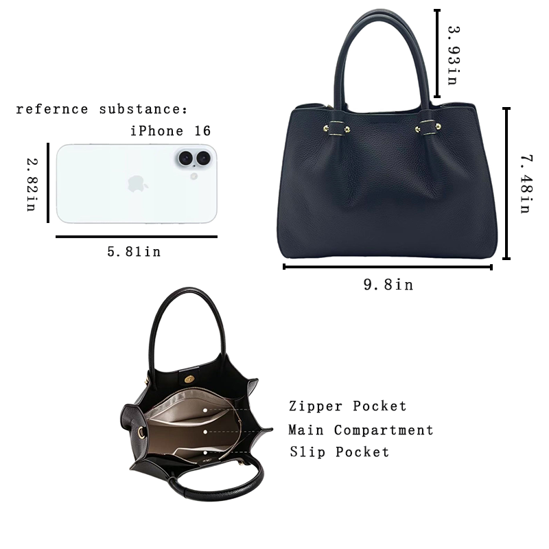 LÉORA Everyday Tote-Leather Work Bag