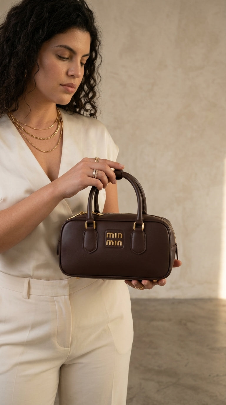 LÉORA Vintage Mini Boston Bag