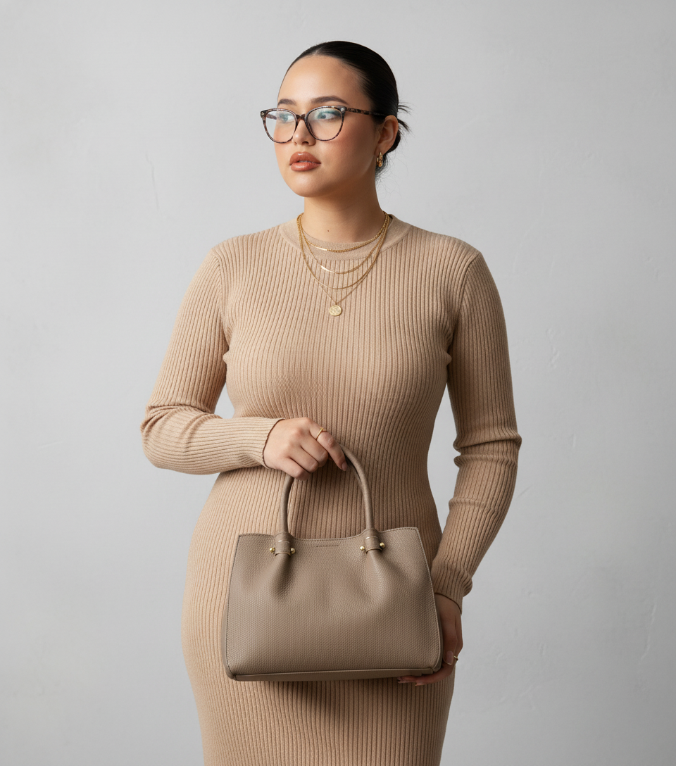 LÉORA Everyday Tote-Leather Work Bag