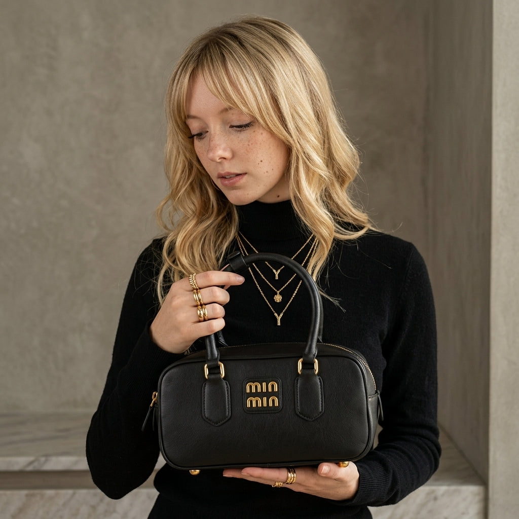 LÉORA Vintage Mini Boston Bag